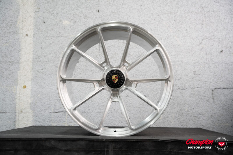 Vossen X Champion RS92 21X12.5 / ET48 / Brushed Gloss Clear Wheel / Centerlock / 911 GT3RS 991 Rear