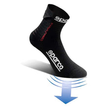 Load image into Gallery viewer, Sparco Socks Hyperspeed 44-45 Black/Blue