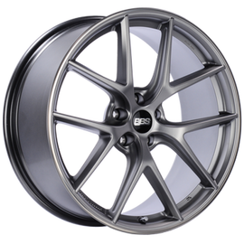 BBS CI-R 19x8 5x114.3 ET38 PFS Platinum Silver Polished Rim Protector Wheel -82mm PFS/Clip Req