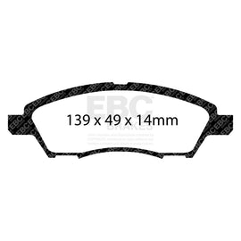 EBC 12+ Nissan Versa 1.6 Ultimax2 Front Brake Pads
