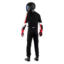 Load image into Gallery viewer, SPARCO Kerb Advanced Black/Red Kart Racing Suit Size M