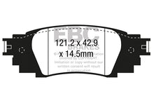 Load image into Gallery viewer, EBC 2016+ Lexus Rx350 3.5L Ultimax2 Rear Brake Pads