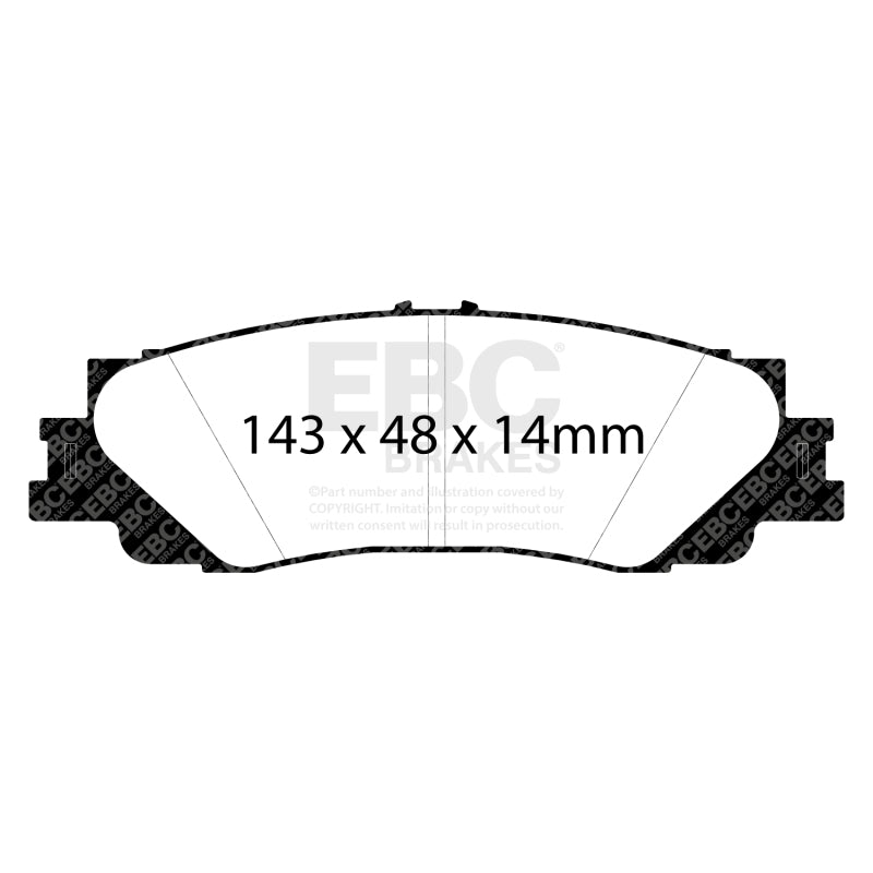 EBC 2022+ Lexus LX600 3.5TT Greenstuff Rear Brake Pads