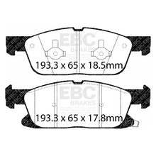 Load image into Gallery viewer, EBC 2016+ Lincoln Continental (10th Gen) 2.7L Twin Turbo Greenstuff Front Brake Pads