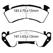 Load image into Gallery viewer, EBC 92-96 Chevrolet Caprice 4.3 Police Redstuff Front Brake Pads