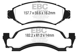 EBC 1974 AMC Ambassador 5.0L Ultimax2 Front Brake Pads