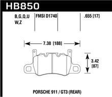 Load image into Gallery viewer, Hawk 14-17 Porsche 911 GT3 HP+ Street/Motorsports Crossover Rear Brake Pads