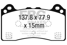 Load image into Gallery viewer, EBC 2016-2017 Ford Focus RS Front Greenstuff Brake Pads