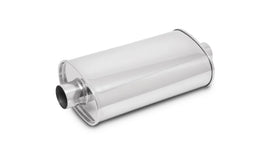 Vibrant 2in In/Out Center/Center Stainless Steel StreetPower Oval Muffler