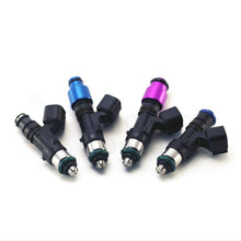 Load image into Gallery viewer, Injector Dynamics ID1050X Injectors - 60mm Length - 11mm Blue Top - 204 Lower Cushion (Set of 6)