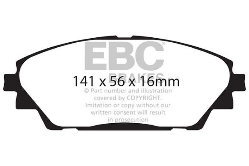 EBC 14+ Mazda 3 2.0 (Japan Build) Ultimax2 Front Brake Pads