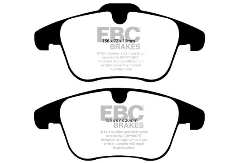 EBC 07-12 Land Rover LR2 3.2 Ultimax2 Rear Brake Pads