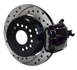 Wilwood Combination Parking Brake Rear Kit 12.19in Dia 0.81in Rotor Thickness - Black Drilled
