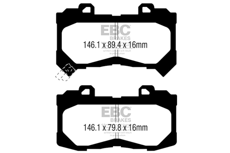 EBC 15+ Chevrolet Colorado 2.5 Ultimax2 Front Brake Pads