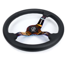 Load image into Gallery viewer, NRG Light Weight Gaming Steering Wheel - Splitz NeoChrome Silver Spokes Perforated Leather
