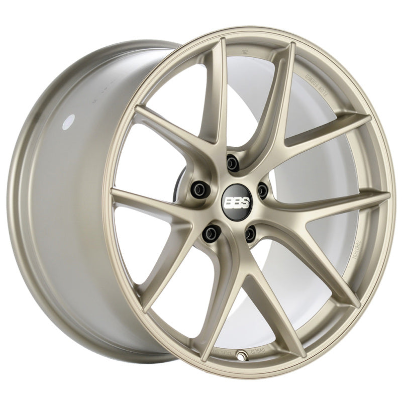 BBS Unlimited CI-R 19x8.5 ET65.5 (Face 0) Satin White-Gold Wheel