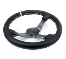 Load image into Gallery viewer, NRG Carbon Fiber Steering Wheel (350mm) Silver Carbon Fiber Center - Silver Stitching &amp; Center Mark