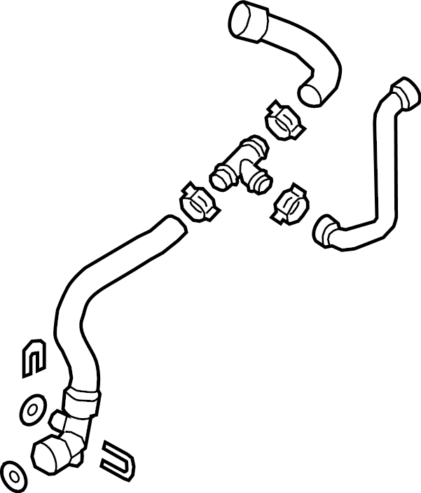 Genuine Audi Radiator Hose - B9 A4, A5, Allroad 2.0T