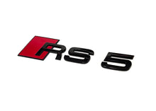 Load image into Gallery viewer, Genuine Audi B9 RS5 Black Optics Package Rear Trunk Badge