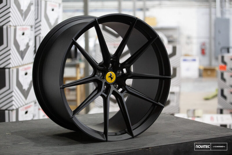 Vossen x Novitec NF9 23x12in - 5x114.3 BP - ET31 - Satin Black Ferrari Purosangue Rear Wheel