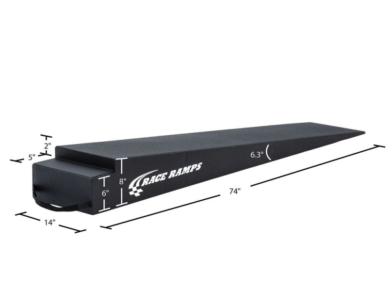 Perfomance Ramp Race Ramps 8in. Extra Long Trailer Ramp - 6.3 Degree Approach Angle ...