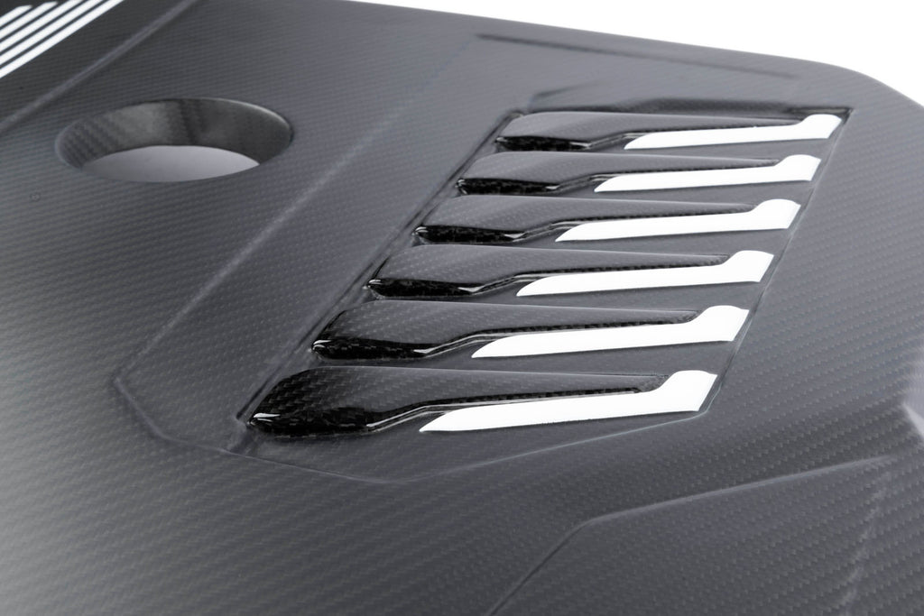 DINAN MATTE CARBON FIBER ENGINE COVER - 2020-2024 BMW B58D