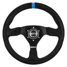 Load image into Gallery viewer, Sparco Steering Wheel 383 Suede Black w/ Logo