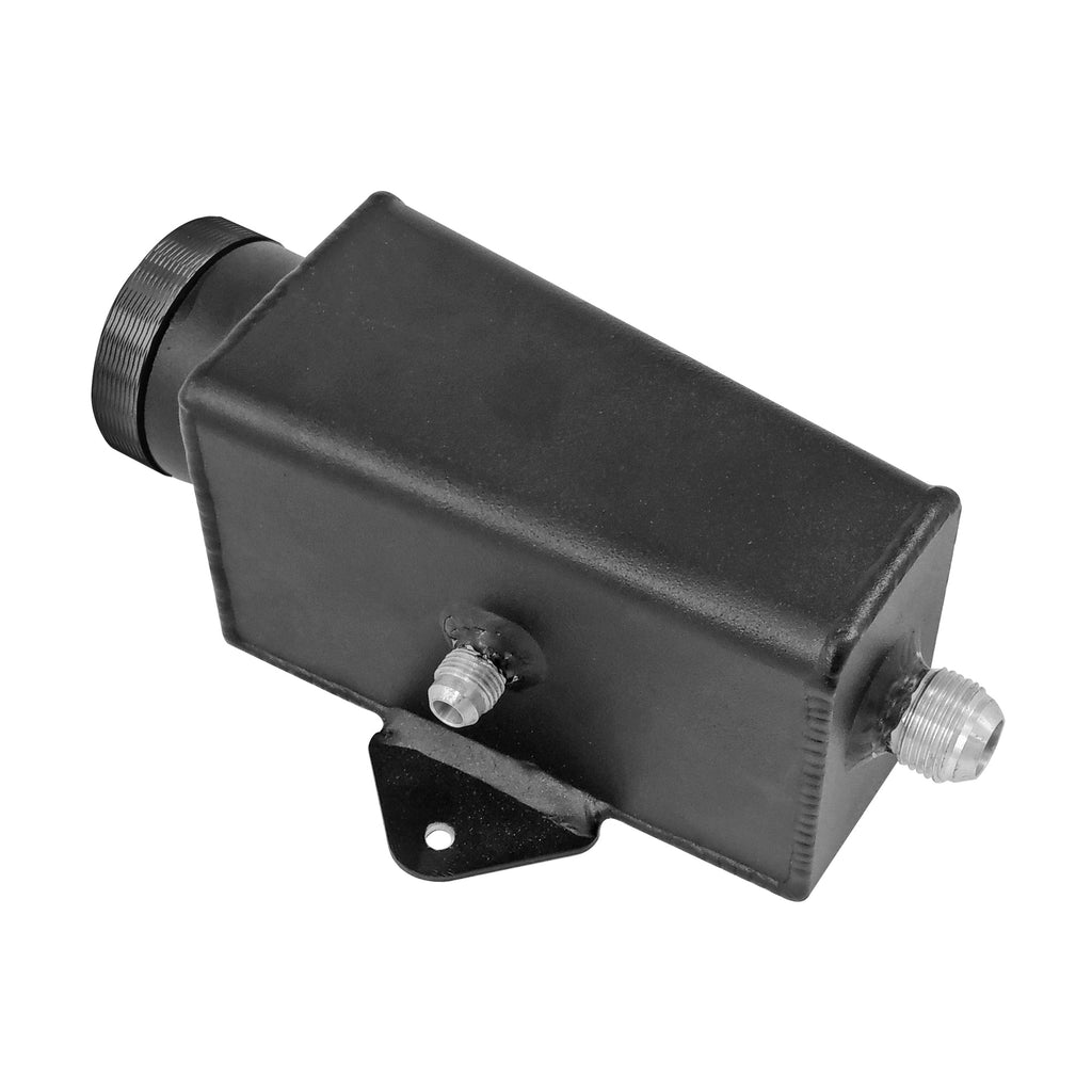 SPA Turbo Power Steering Tank Firewall Mount (Right Inlet) - Black Cap