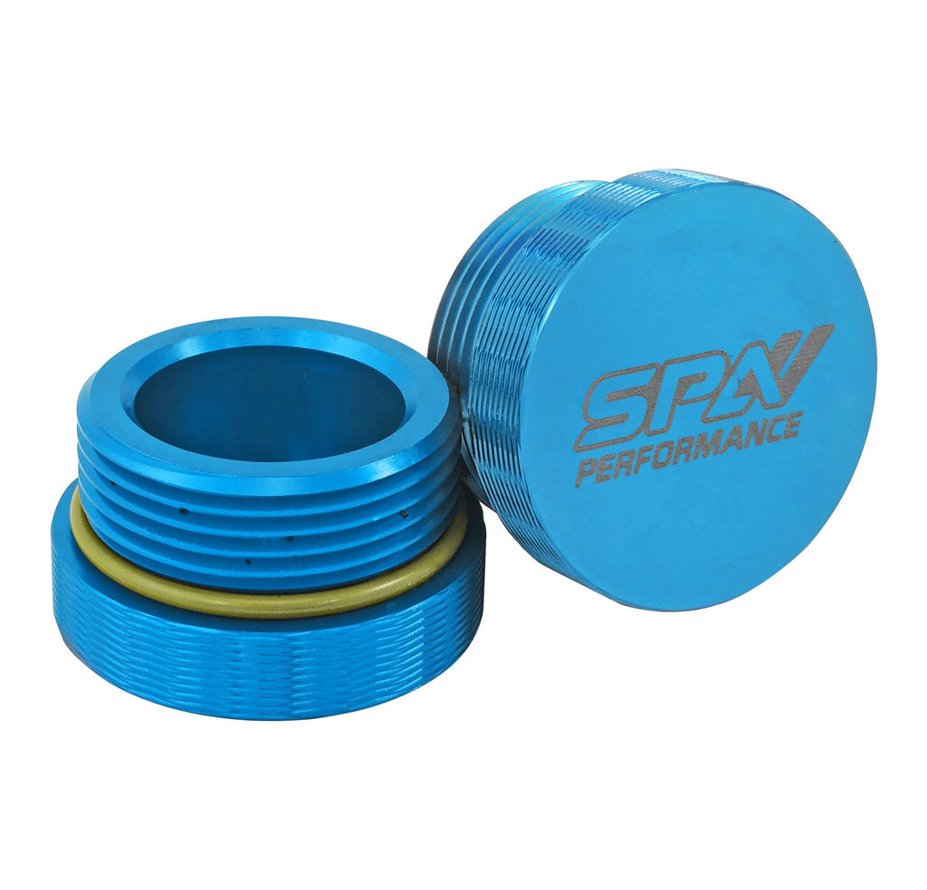 SPA Turbo Power Steering Tank Firewall Mount (Right Inlet) - Blue Cap