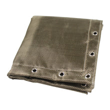 Load image into Gallery viewer, SPA Turbo Basalt Fiber Heat Protection Shield - Titanium Color - With eyelets for fixing - 23.85" x 23.85"