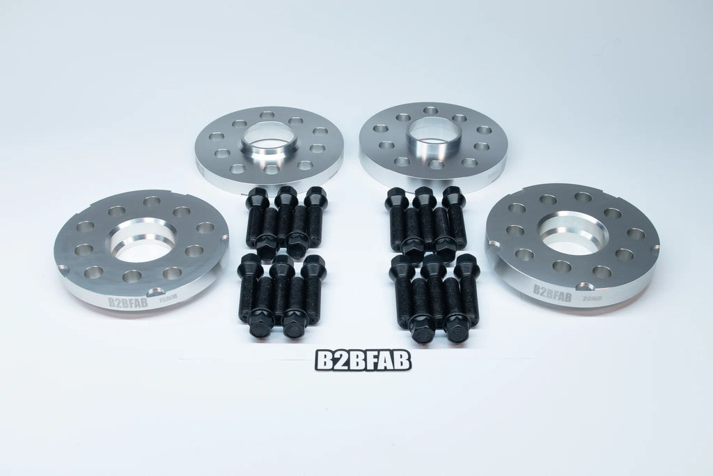 B2BFAB Flush Wheel Spacer Kit With Hardware 15mm/20mm, 5x112/5x100, 57.1mm Hub