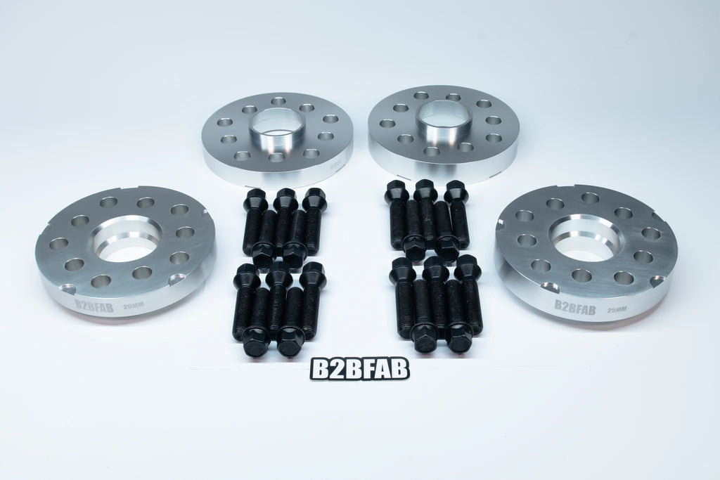 B2BFAB Flush Wheel Spacer Kit With Hardware 20mm/25mm, 5x112/5x100, 57.1mm Hub