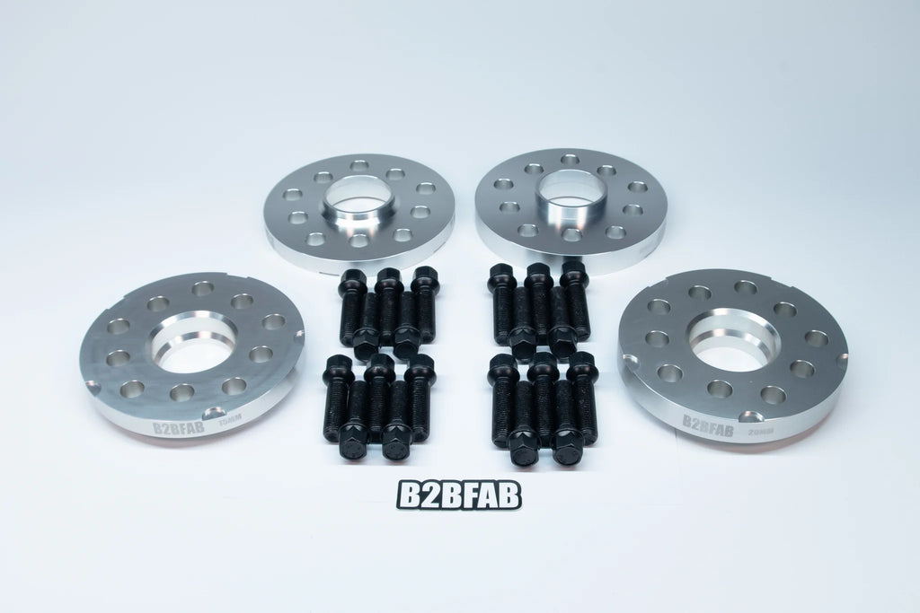 B2BFAB Flush Wheel Spacer Kit With Hardware 15mm/20mm, 5x112/5x100, 57.1mm Hub
