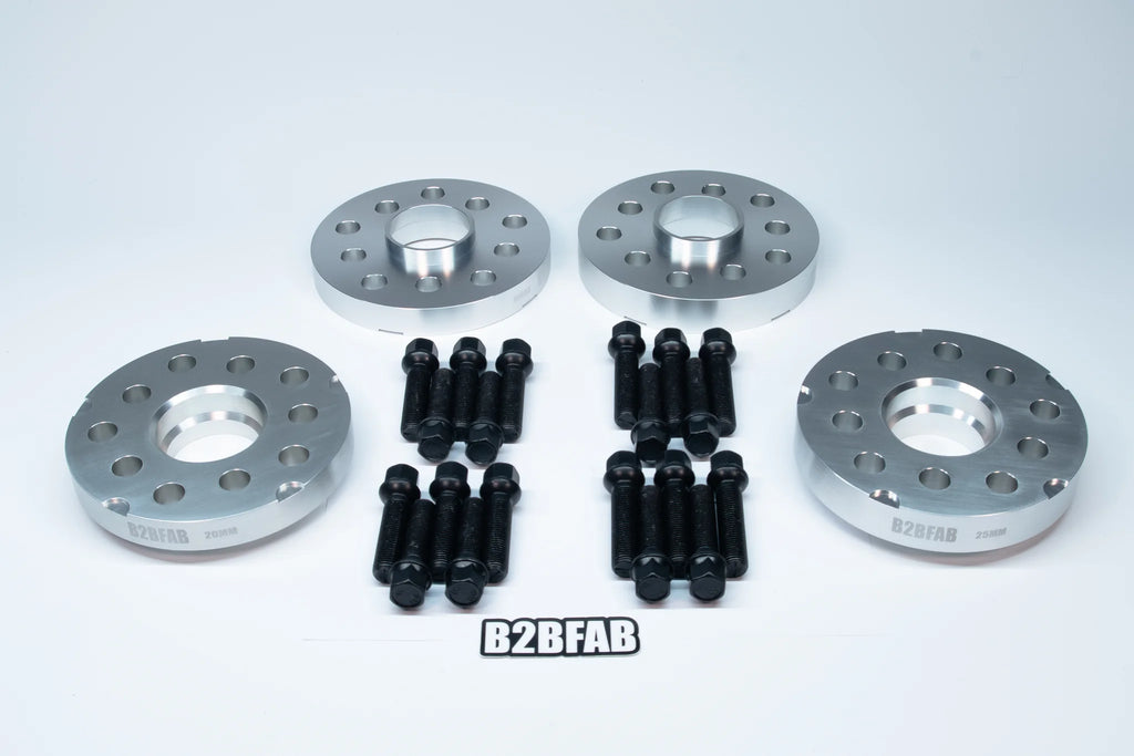 B2BFAB Flush Wheel Spacer Kit With Hardware 20mm/25mm, 5x112/5x100, 57.1mm Hub