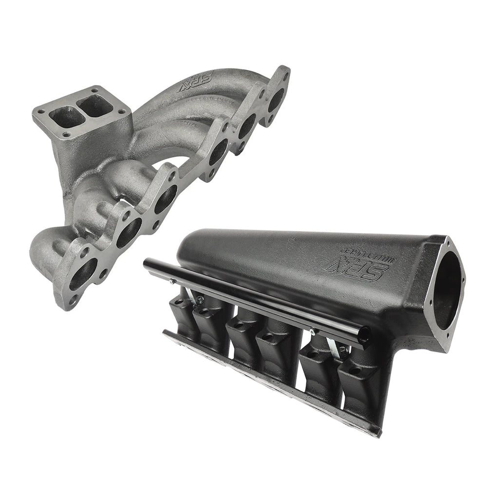 SPA Turbo For 2JZ-GTE TOP MOUNT TWIN SCROLL TURBO MANIFOLD + INTAKE MANIFOLD