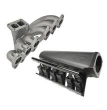 Load image into Gallery viewer, SPA Turbo For 2JZ-GTE TOP MOUNT TWIN SCROLL TURBO MANIFOLD + INTAKE MANIFOLD