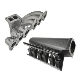 SPA Turbo For 2JZ-GTE TOP MOUNT TWIN SCROLL TURBO MANIFOLD + INTAKE MANIFOLD
