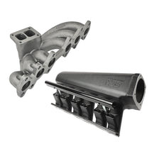Load image into Gallery viewer, SPA Turbo For 2JZ-GTE TOP MOUNT TWIN SCROLL TURBO MANIFOLD + INTAKE MANIFOLD