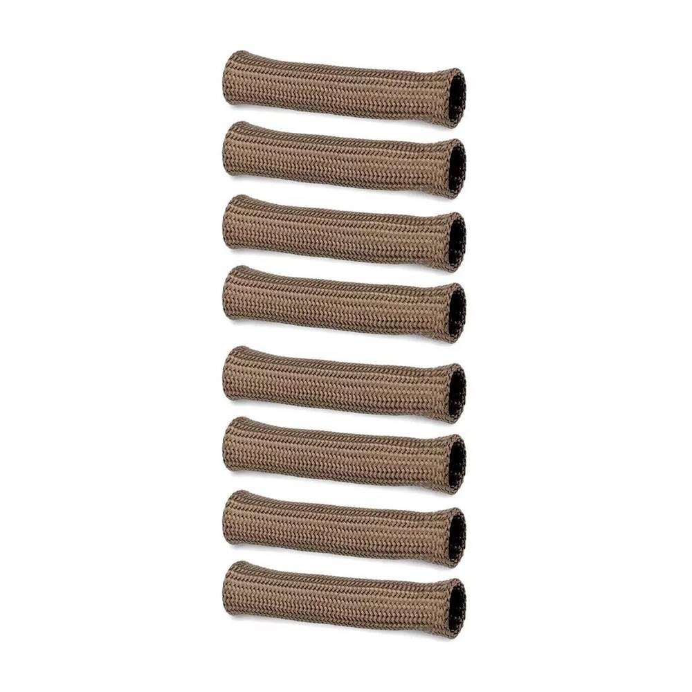 SPA Turbo SBF 9.0mm HEI spark plug wire set + Titanium spark plug wire boots protector - 8 units set