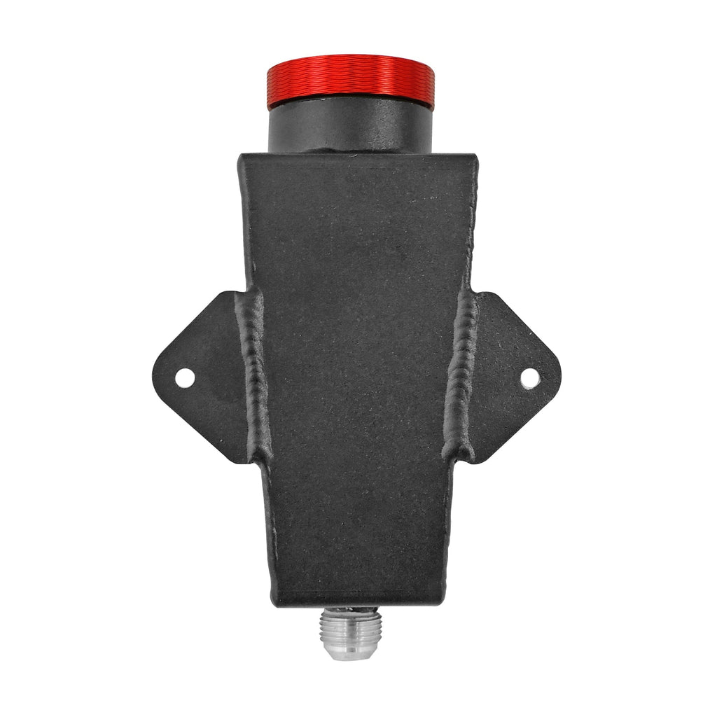 SPA Turbo Lightweight Late Model Radiator - Double Pass - 26.8" x 19.6" + Power Steering Tank Firewall Mount (Right Inlet) - Red Cap