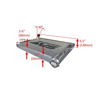 Load image into Gallery viewer, SPA Turbo Lightweight Late Model Radiator - Double Pass - 26.8" x 19.6" + Remote Fill Tank - Blue Cap