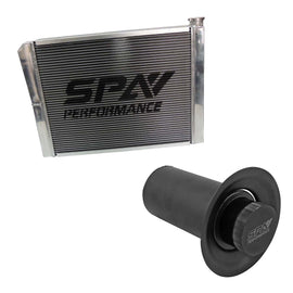 SPA Turbo Lightweight Late Model Radiator - Double Pass - 26.8