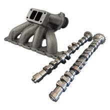 Load image into Gallery viewer, SPA Turbo VW B5 T3 top mount turbo twin scroll manifold wastegate V-Band + 252 / 260 High Performance Camshaft set