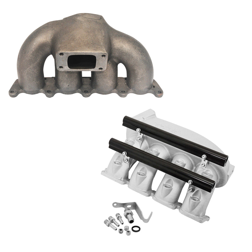 SPA Turbo VW MKIV GTI T3 turbo manifold + Cast Aluminum Intake Manifold