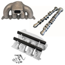 Load image into Gallery viewer, SPA Turbo VW MKIV GTI T3 turbo manifold + Cast Aluminum Intake Manifold + 252 / 260 High Performance Camshaft set