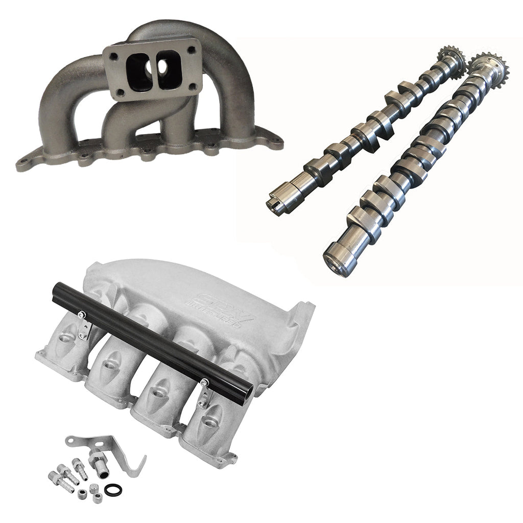 SPA Turbo VW MKIV GTI T3 twin scroll turbo manifold + Cast Aluminum Intake Manifold + 252 / 260 High Performance Camshaft set