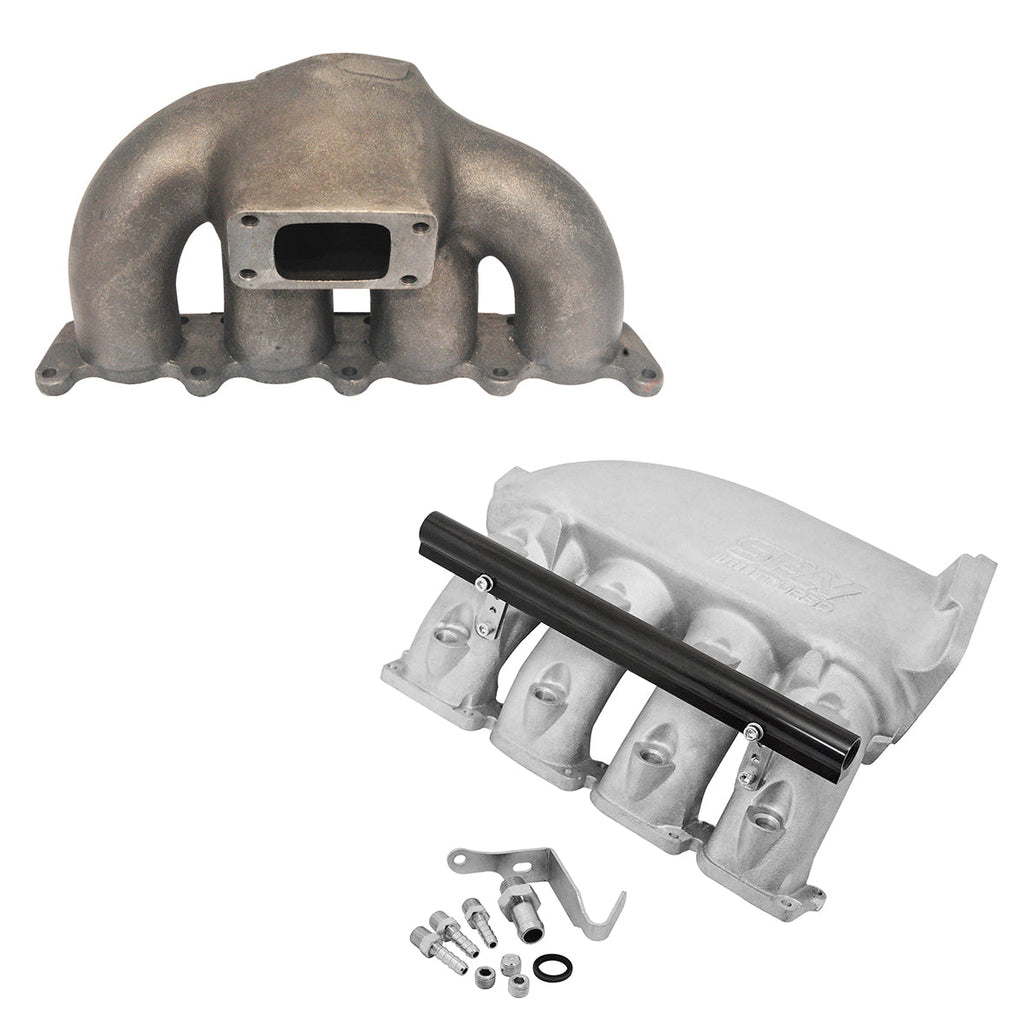 SPA Turbo VW MKIV GTI T3 turbo manifold + Cast Aluminum Intake Manifold