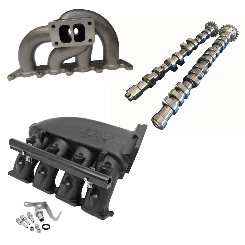 SPA Turbo VW MKIV GTI T3 twin scroll turbo manifold + Cast Aluminum Intake Manifold + 252 / 260 High Performance Camshaft set