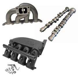 SPA Turbo VW MKIV GTI T3 twin scroll turbo manifold + Cast Aluminum Intake Manifold + 252 / 260 High Performance Camshaft set
