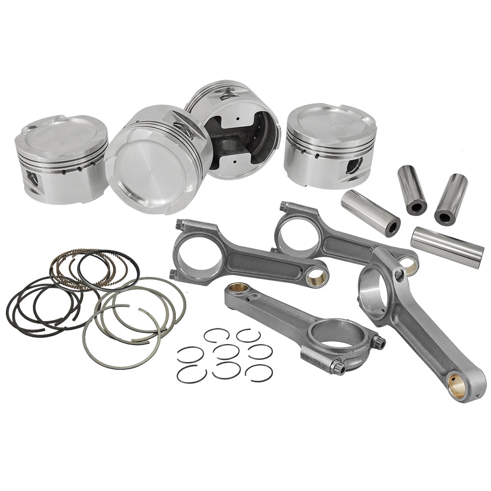 SPA Turbo Forged piston and Connecting rod kit for X20XEV / C20XE 2.0 / 2.2L 16V (86.5mm) Chevy Euro